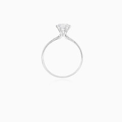 Classico white engagement ring