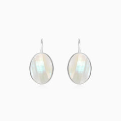 Weißgold Perlmutt Ohrringe