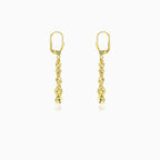Pendientes colgantes Broad Brillo en oro amarillo