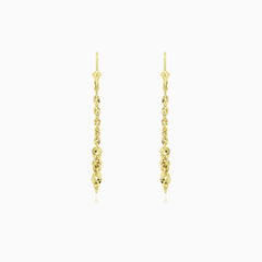 Brillo valis chain gold dangling earrings
