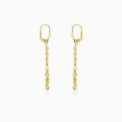 Brillo valis chain gold dangling earrings