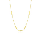 Elegantní široký řetízek ve zlaté barvě