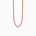 Collier en or jaune avec grenat taille radiant