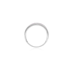 Bague en argent sterling avec opale rose en design triangle.