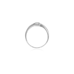 Jednoduchý stříbrný prsten s kulatým bílým opálem