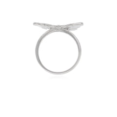 Bague en argent sterling avec design papillon émaillé