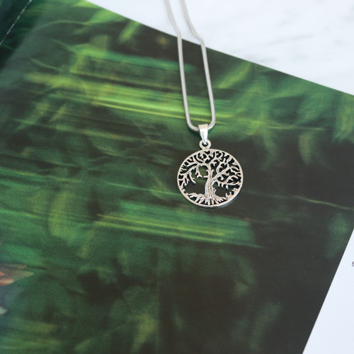 Silver tree of life pendant