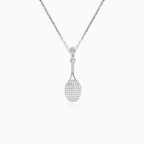 Stříbrný přívěsek tenisové rakety