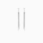 Lange baumelnde Ohrringe aus Sterlingsilber