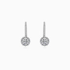 Boucles d’oreilles élégantes en argent sterling avec zircon cubique