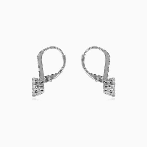 Boucles d’oreilles élégantes en argent sterling avec zircon cubique