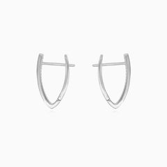 Stříbrné visací náušnice se zirkony