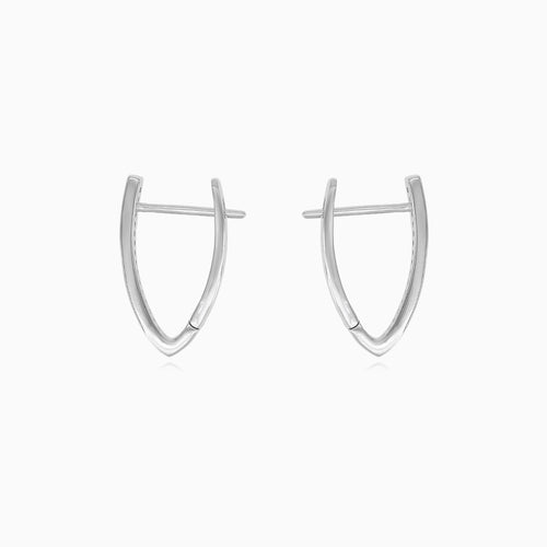 Stříbrné visací náušnice se zirkony