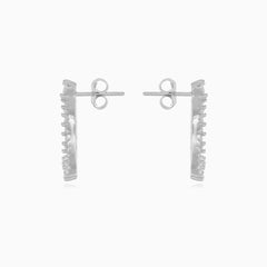 Stříbrné náušnice s olivovými větvičkami