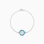Tree of life sterling silver chain bracelet