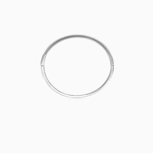 Armreif aus Silber mit rundem und princessgeschliffenem Zirkonia