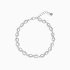 Sterling Silber Infinity Armband mit Zirkonia
