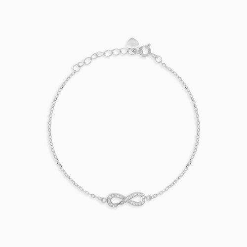 Sterling Silber Infinity Kettenarmband