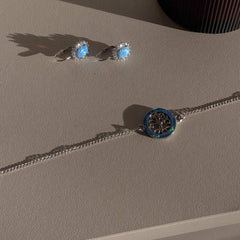 Tree of life sterling silver chain bracelet