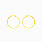 Goldene Eleganz geätzte Creolen