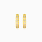 Dvojité zářivé kruhy ze 14kt žlutého a bílého zlata