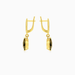 Garnet gold bar elegance