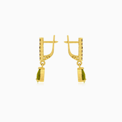 Strahlende Moldavit- und Granat-Tropfen