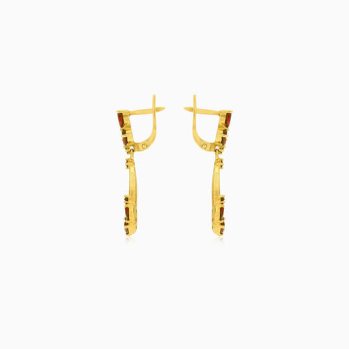 Zeitlose Granat-Eleganz in 14 Karat Gold