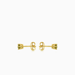 Clous d’oreilles moldavite élégants