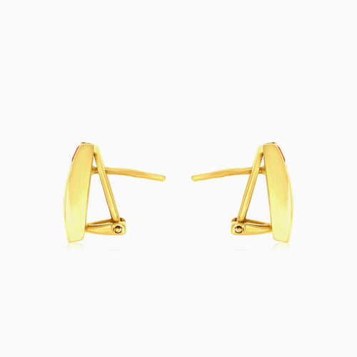 Eleganz in Kanalfassung: 4 Granat-Ohrstecker im Strahlschliff