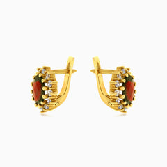 Elegantní náušnice s drahými kameny