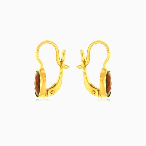 Zeitlose ovale Gold-Ohrhänger