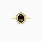 Gemstone elegance gold ring
