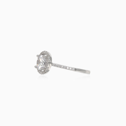 Bague en zircon cubique prong set femme