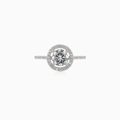 Bague en zircon cubique prong set femme