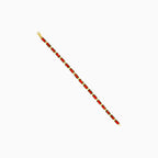 Pulsera rectangular radiante de granate