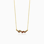 Elegant garnet necklace collection
