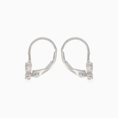 Stříbrné visací náušnice s motýlem