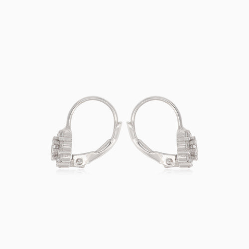 Stříbrné náušnice s kulatým květem