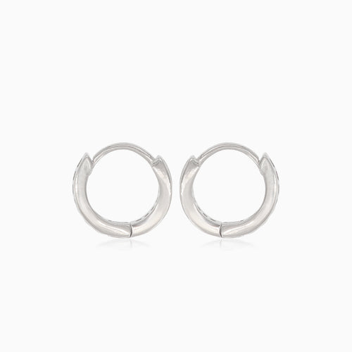 Silberne kleine Kreise mit Zirkoniasteinen