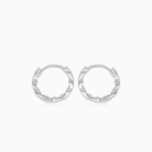 Silberne Kreise mit Kettenmotiv