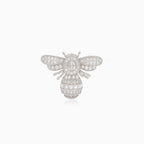 Broche en argent abeille