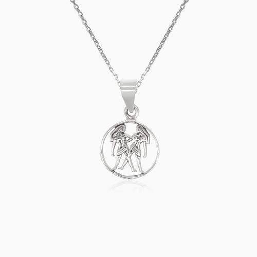 Pendentif en argent Gémeaux