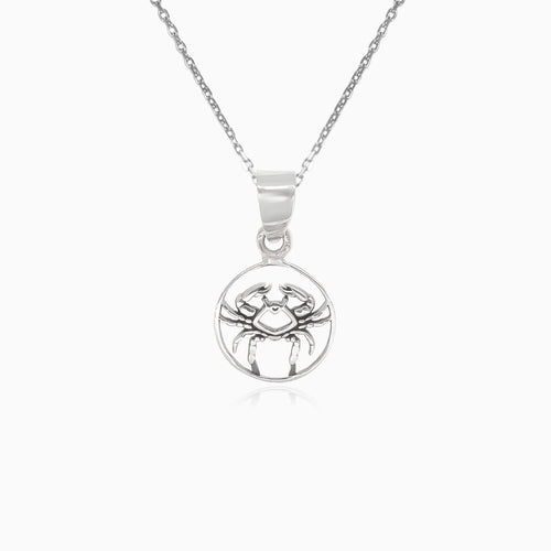 Pendentif en argent signe du Cancer