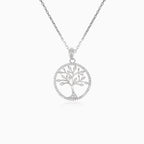 Silberanhänger Lebensbaum mit Zirkonia