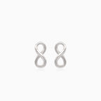 Stříbrné náušnice nekonečno
