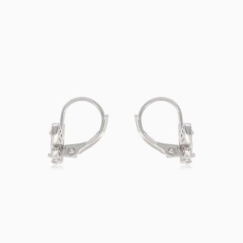 Boucles d’oreilles pendantes en argent avec papillon