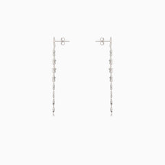 Stříbrné náušnice s visací hvězdou