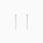 Stříbrné náušnice s visací hvězdou