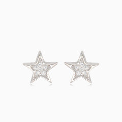 Stříbrné náušnice s hvězdičkami
